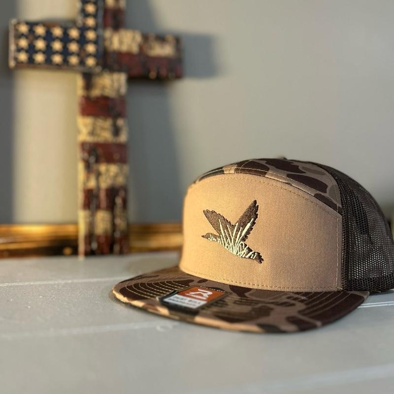 Stealth Outfitters R168 Embroidered Mallard with Cattails on Bark Camo