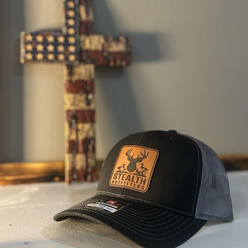 Stealth Outfitters R112 Black and Gray Deer Square Patch