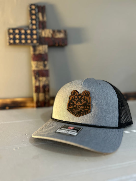 S.O Buck Cancer Grey/Black Richardson 112 SnapBack