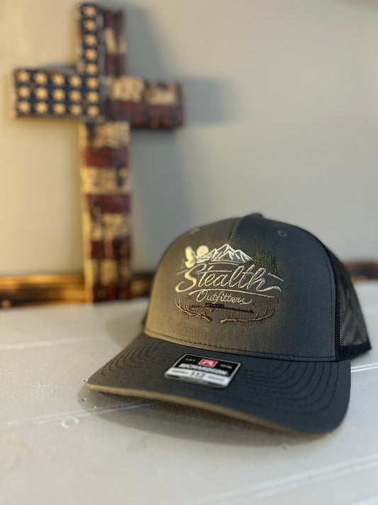 S.O Mountain logo Heather Grey/Black Richardson 112