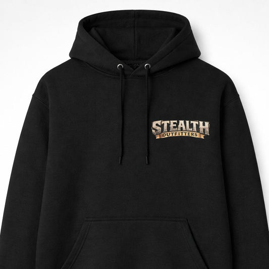 S.O Black Deer back hoodie